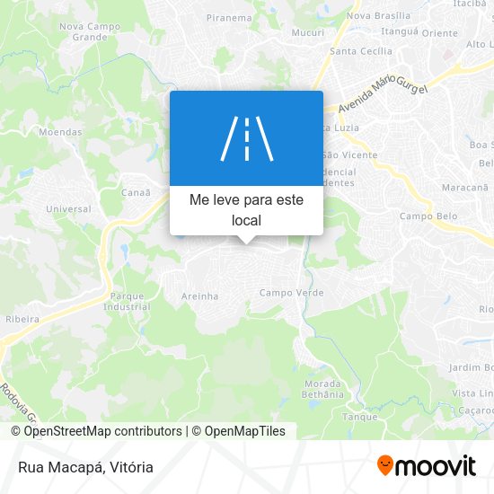 Rua Macapá mapa