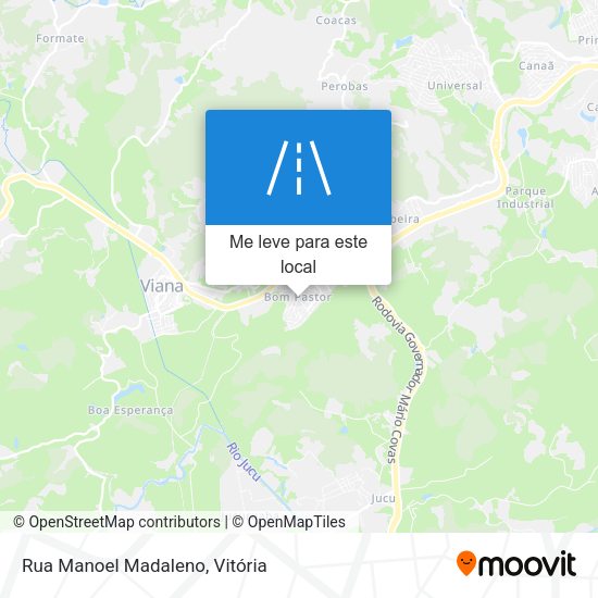 Rua Manoel Madaleno mapa