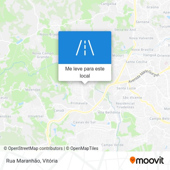 Rua Maranhão mapa