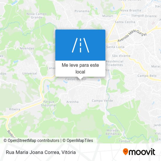 Rua Maria Joana Correa mapa