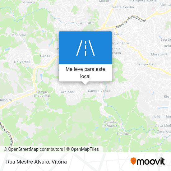 Rua Mestre Alvaro mapa