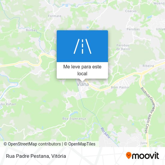 Rua Padre Pestana mapa