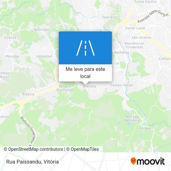 Rua Paissandu mapa