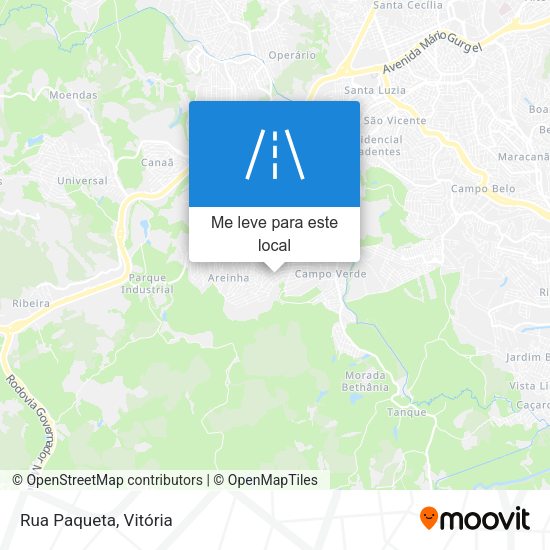 Rua Paqueta mapa