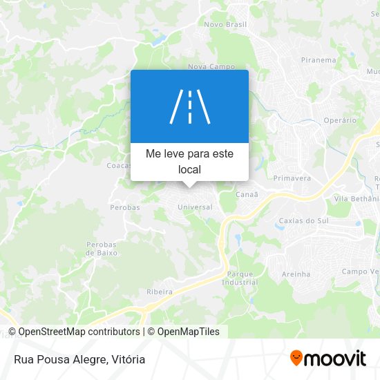 Rua Pousa Alegre mapa