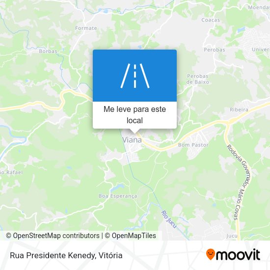 Rua Presidente Kenedy mapa