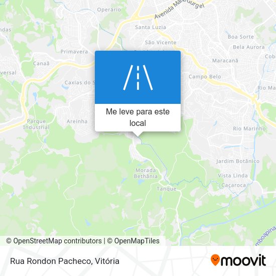 Rua Rondon Pacheco mapa