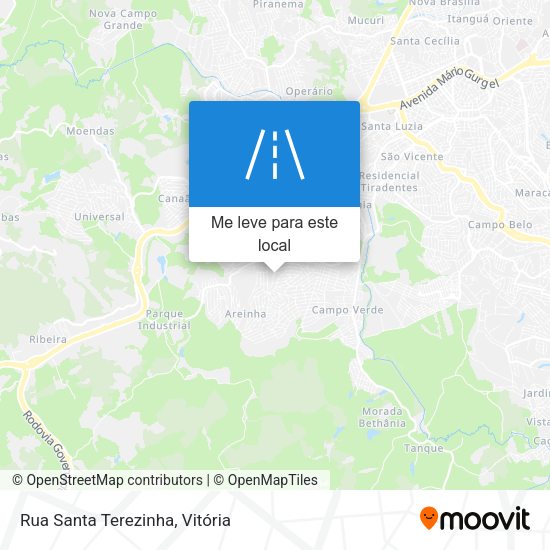 Rua Santa Terezinha mapa
