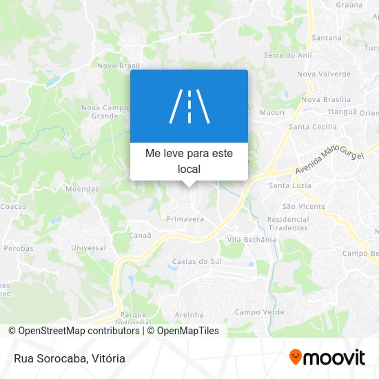 Rua Sorocaba mapa