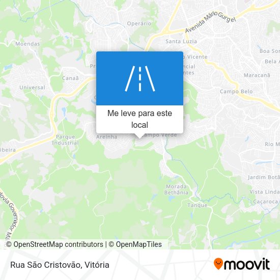 Rua São Cristovão mapa