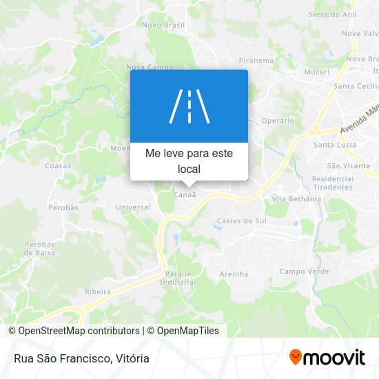 Rua São Francisco mapa