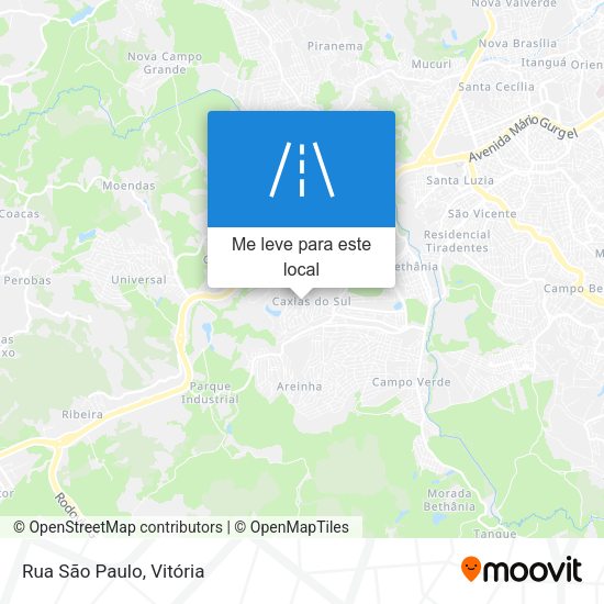 Rua São Paulo mapa