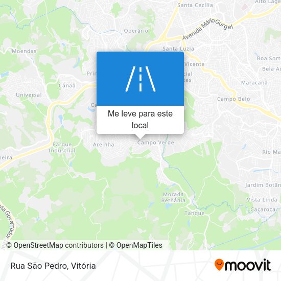 Rua São Pedro mapa