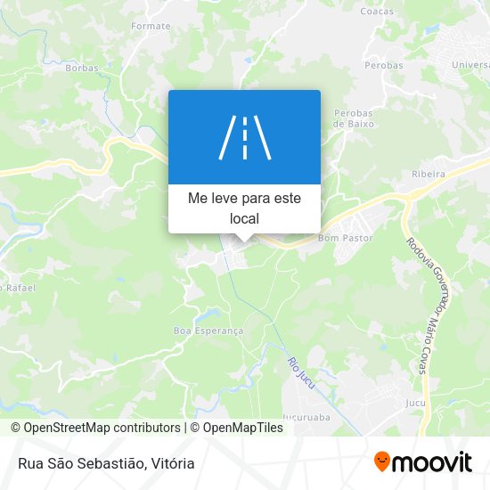 Rua São Sebastião mapa