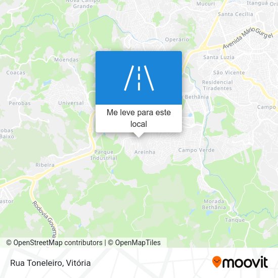 Rua Toneleiro mapa