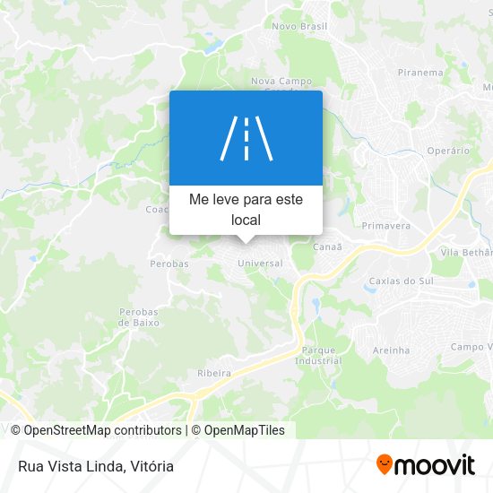Rua Vista Linda mapa