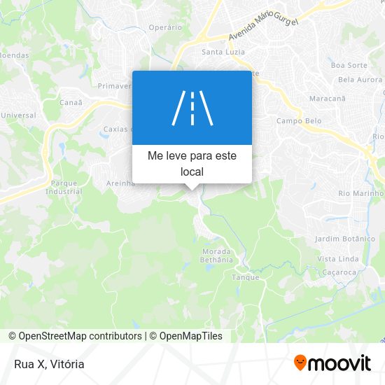 Rua X mapa