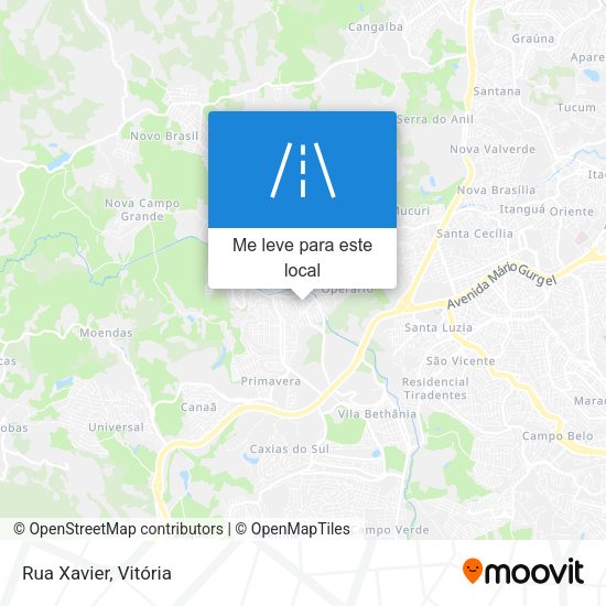 Rua Xavier mapa