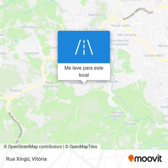 Rua Xingú mapa