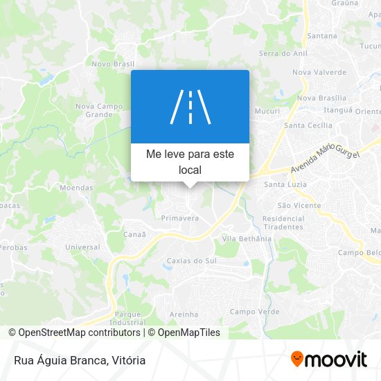 Rua Águia Branca mapa