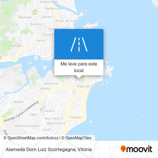 Alameda Dom Luiz Scortegagna mapa