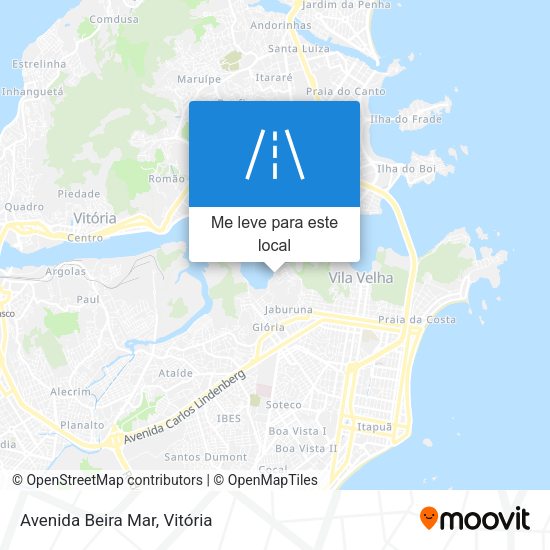 Avenida Beira Mar mapa