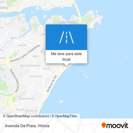 Avenida Da Praia mapa