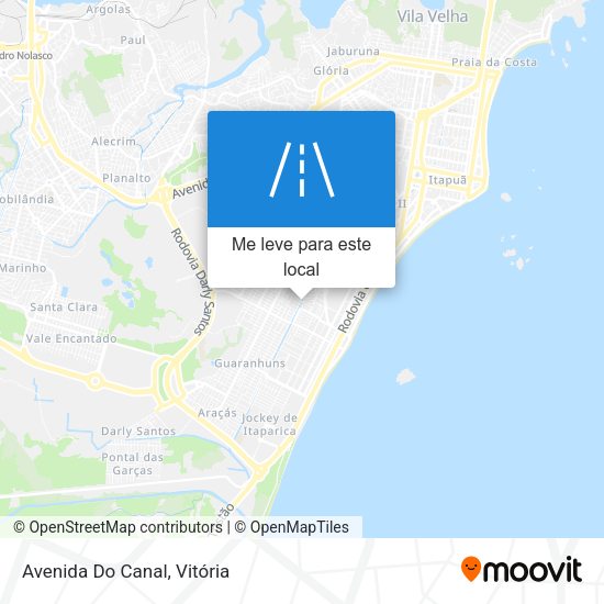 Avenida Do Canal mapa