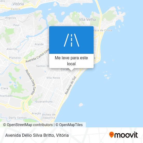 Avenida Délio Silva Britto mapa