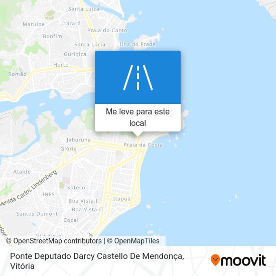 Ponte Deputado Darcy Castello De Mendonça mapa