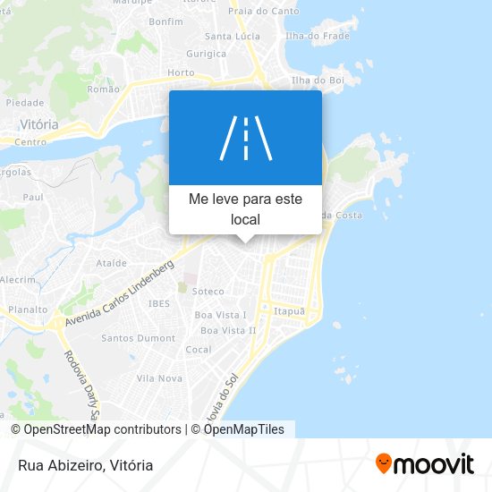 Rua Abizeiro mapa