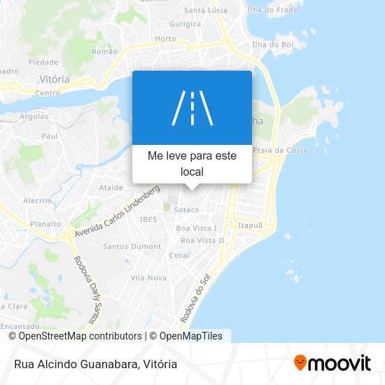 Rua Alcindo Guanabara mapa