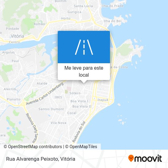 Rua Alvarenga Peixoto mapa