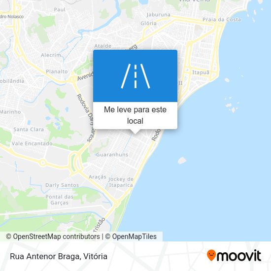 Rua Antenor Braga mapa