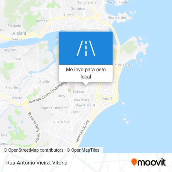 Rua Antõnio Vieira mapa