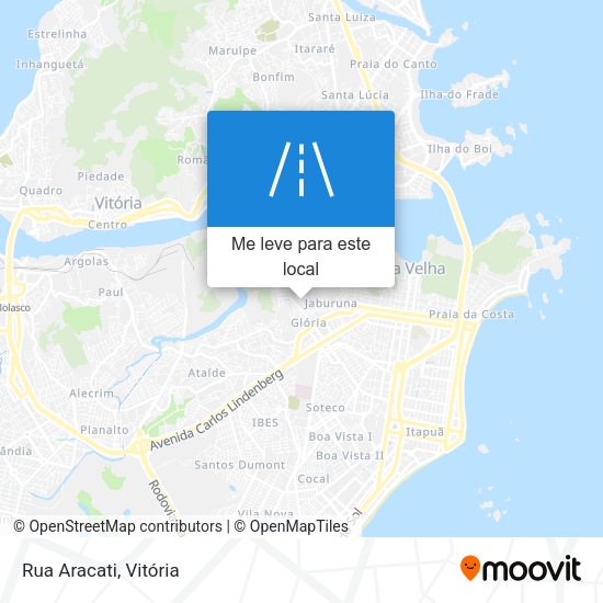 Rua Aracati mapa