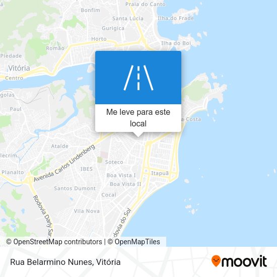 Rua Belarmino Nunes mapa