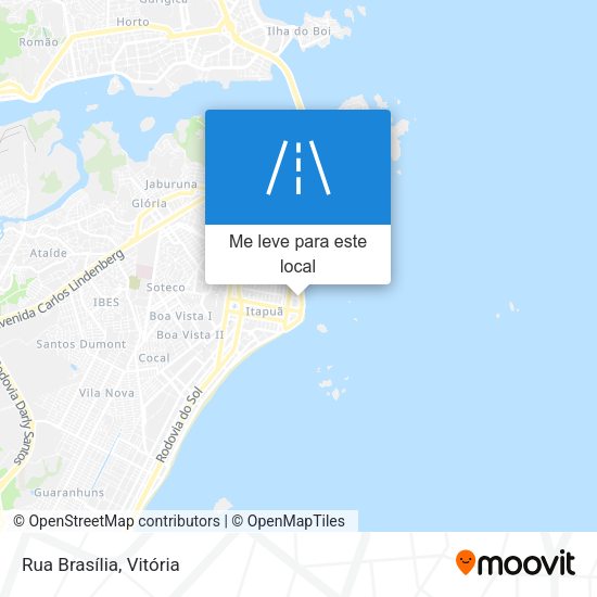 Rua Brasília mapa