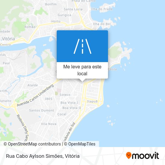 Rua Cabo Aylson Simões mapa