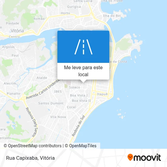 Rua Capixaba mapa