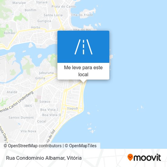 Rua Condomínio Albamar mapa