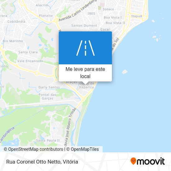 Rua Coronel Otto Netto mapa