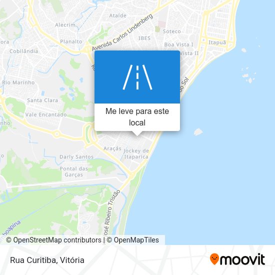 Rua Curitiba mapa