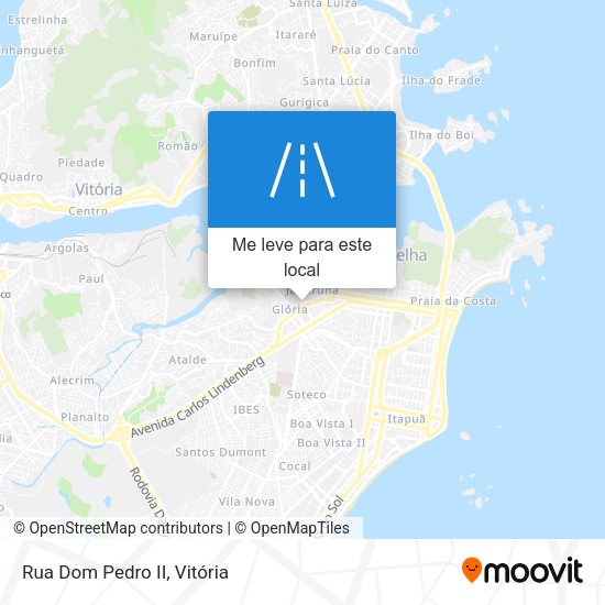 Rua Dom Pedro II mapa