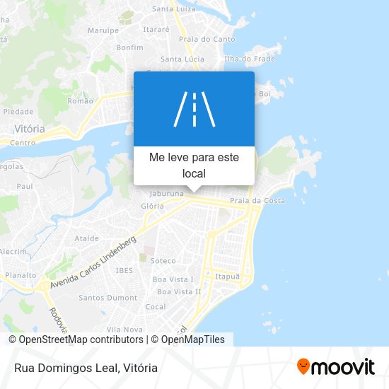 Rua Domingos Leal mapa
