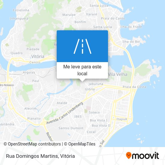 Rua Domingos Martins mapa