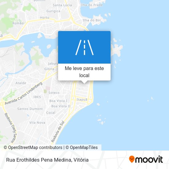 Rua Erothildes Pena Medina mapa