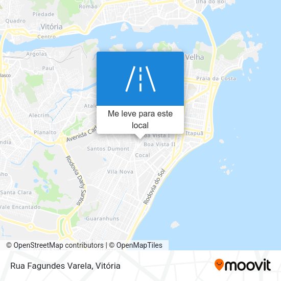 Rua Fagundes Varela mapa