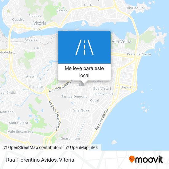 Rua Florentino Avidos mapa