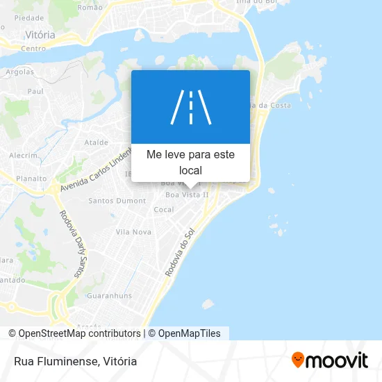 Rua Fluminense mapa